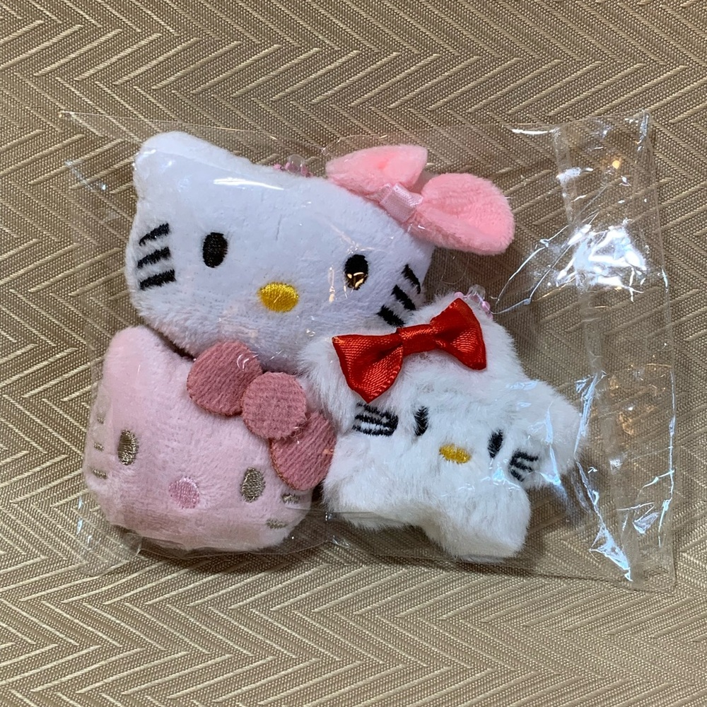 Hello Kitty Plush Key Chains (3 pack)